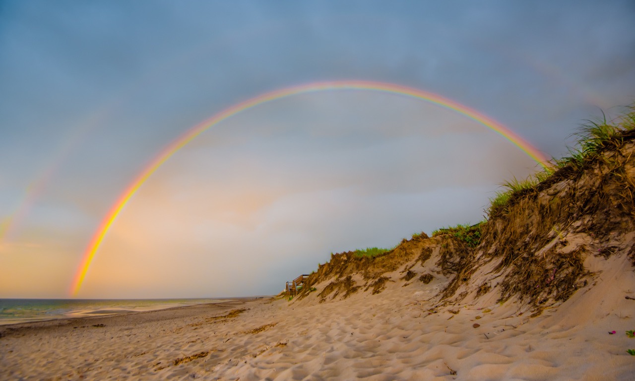 East Sandwich Beach, 15 minutes walk